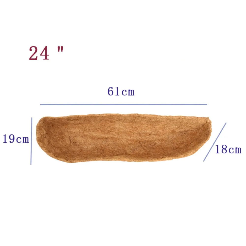 Doublure de panier suspendu en fibre naturelle, forme ronde, en fibre de coco, remplacement de doublure en coco, décoration de mariage