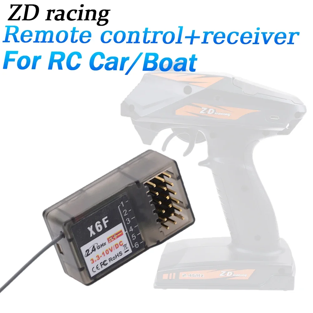 Telecomando ZD Racing con ricevitore 2.4GHz 4CH telecomando per veicolo marino per auto o barca RC