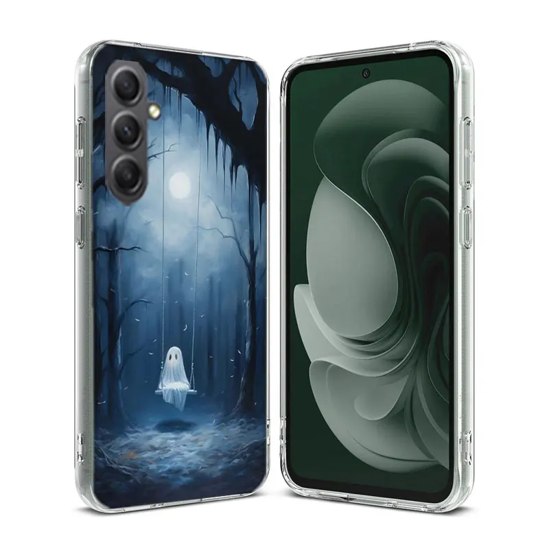 Cute Halloween Ghost Case For Phone Samsung Galaxy A12 A22 A32 A52 A52S A13 A23 A33 A53 A14 A24 A34 A54 5G A73 A42 A9 A8 A7 A6 P