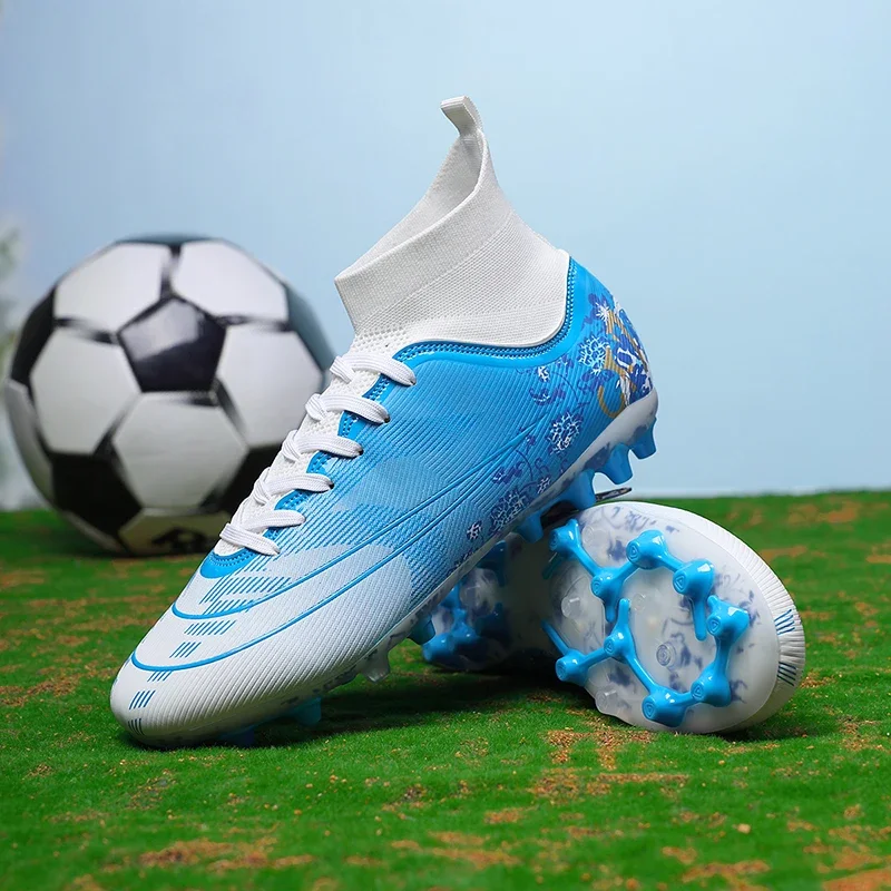 

New Men Professional Soccer Shoes Unisex Futsal High-quality Football Boots Match Ultralight Hot Sale Soft Cleats TF/FG Sneakers