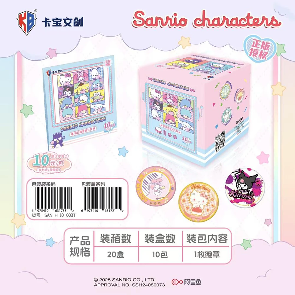 جديد حقيقي كاباو سانريو أنيمي الطرفية الكرتون طالب شارة الإبداعية شخصية عيد الميلاد دبابيس لحقيبة قلادة الهدايا