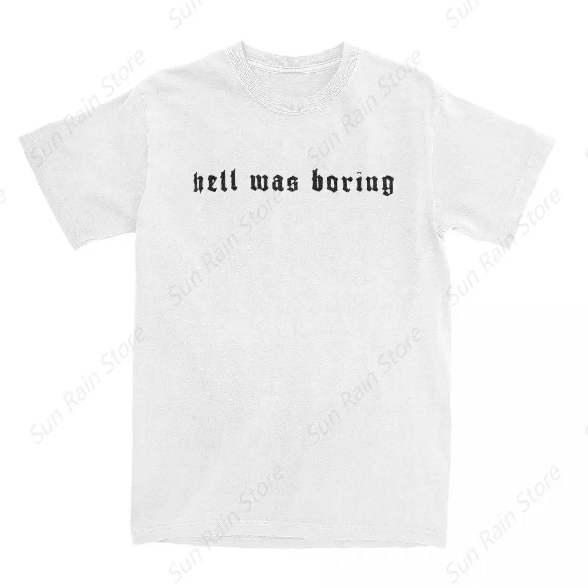 

Мужские футболки Hell Was Boring, потрясающая футболка, Забавные футболки на Хэллоуин, скелет, оккультитистический дьявол, хлопковые футболки, женская одежда