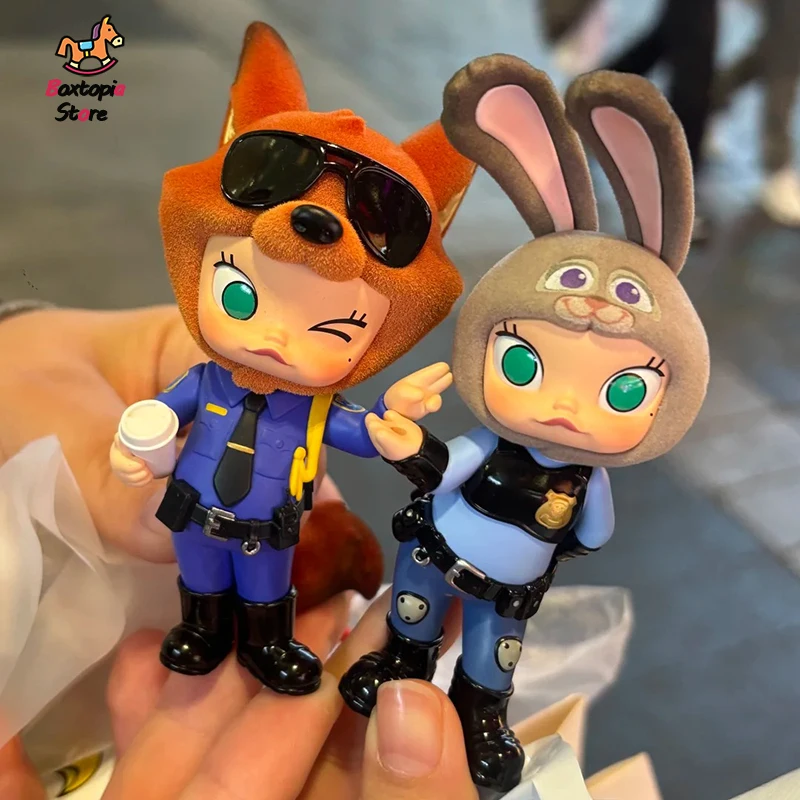

New Officiall Pop Mart Molly Crazy Animal City Collaboration Series Mysterious Blind Box Lover Birthday Gift