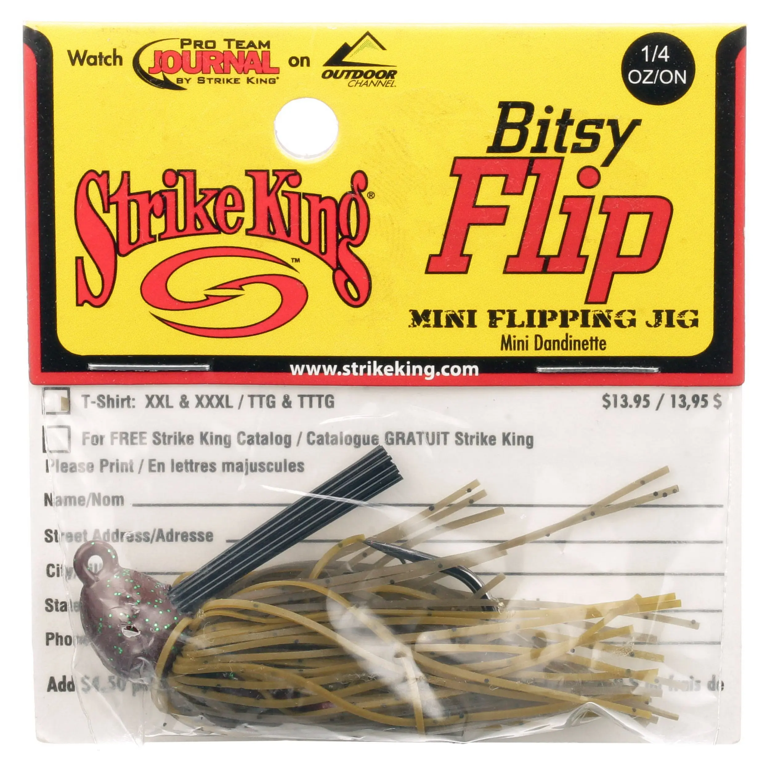 American Strike King Bitsy Flip Jig Series American Mini Obstacle Jig Bearded Guy