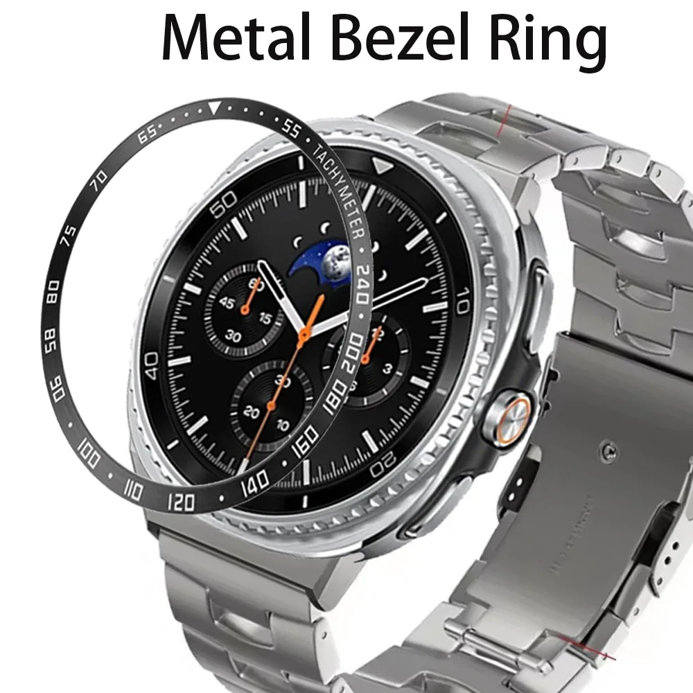 Metal Bezel Ring for Samsung Galaxy Watch 8 7 6 5 4 44mm 40mm Time/Speed Scale Anti-scratch Ring Galaxy 8 6 Classic 46mm Bumper