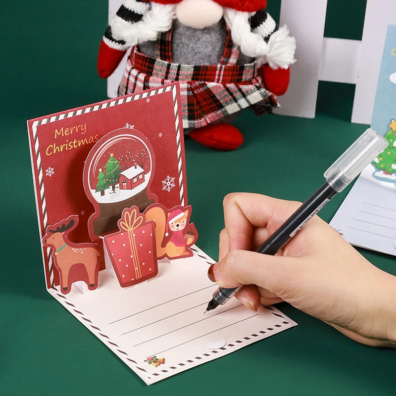 Customized. 3D Greeting Card Folding Handmade Folding Card Piece Packaging