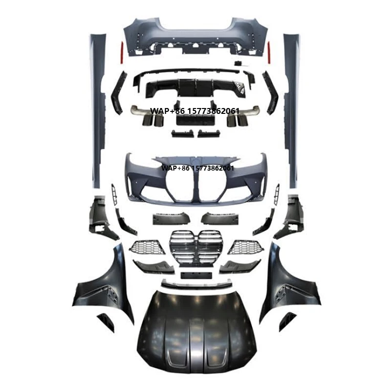 

Комплект для переоборудования кузова (фейслифтинг) для BMW 4 серии G22 в G80 M3 G82 M4 (бамперы)