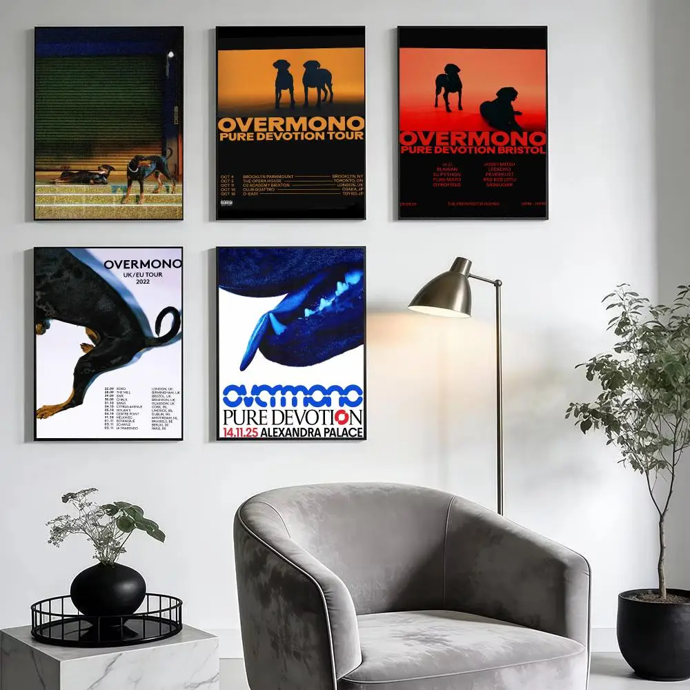 Electronic Music O-Overmono Poster Modern Minimalist Wall Art Prints for Home Decor Interior Bedroom Living Room