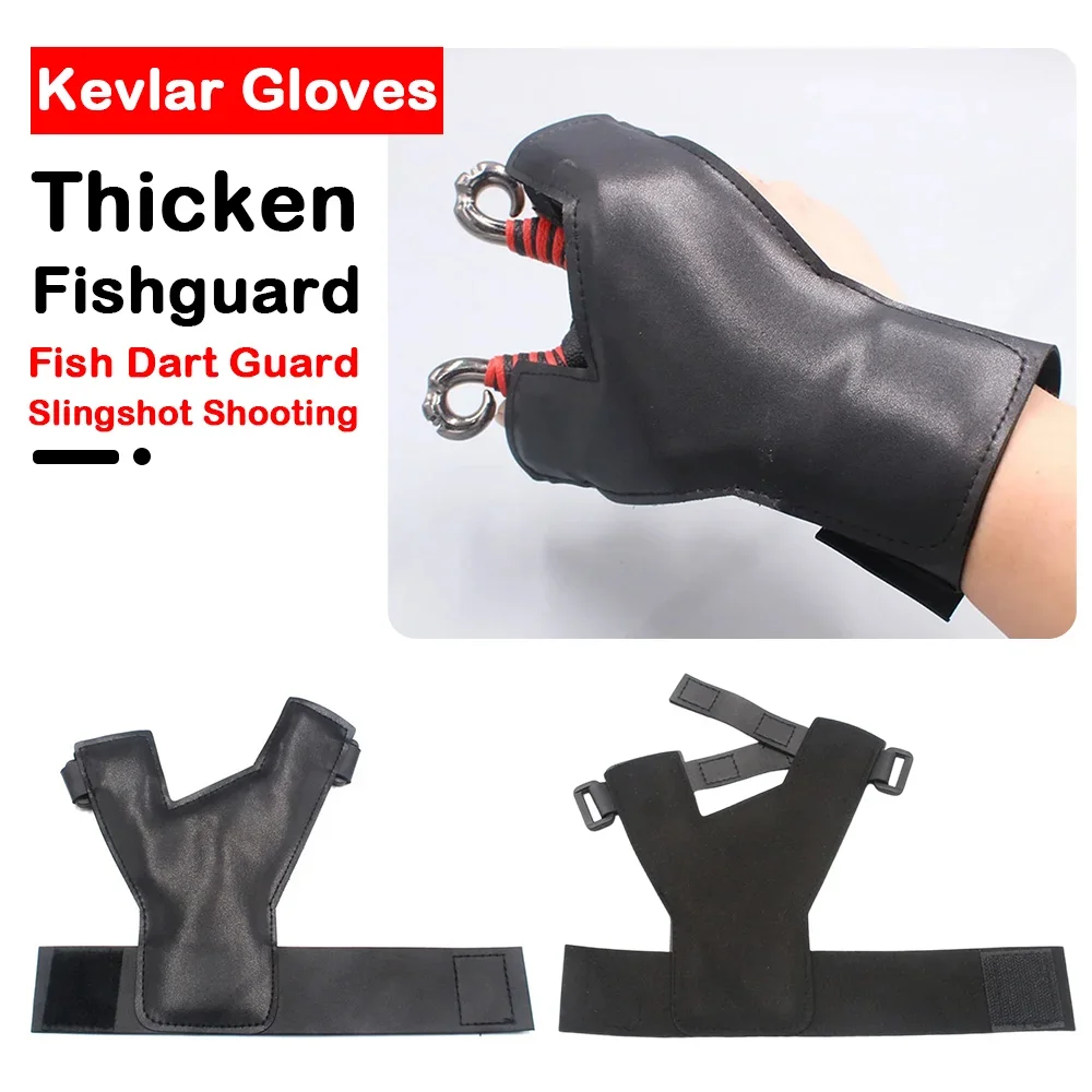 

1Pc Kevlar Fish Dart Hand Protector Anti Puncture Flexible Soft Slingshot Fishing Glove Fish Dart Handguard Three Finger Cut