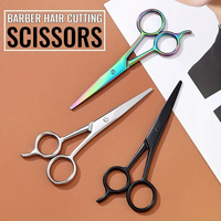 Premium Stainless Steel Grooming Scissors, Professional Barber Hairdressing Scissors For Men Women Pet Home Salon Barber Haircut