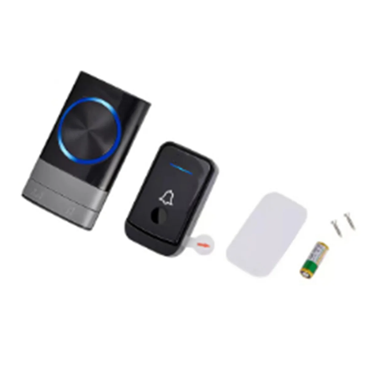 ABJZ Wireless Doorbell Wireless Digital Music Doorbell Home Sensor Remote Control Pager Intelligent Doorbell US Plug