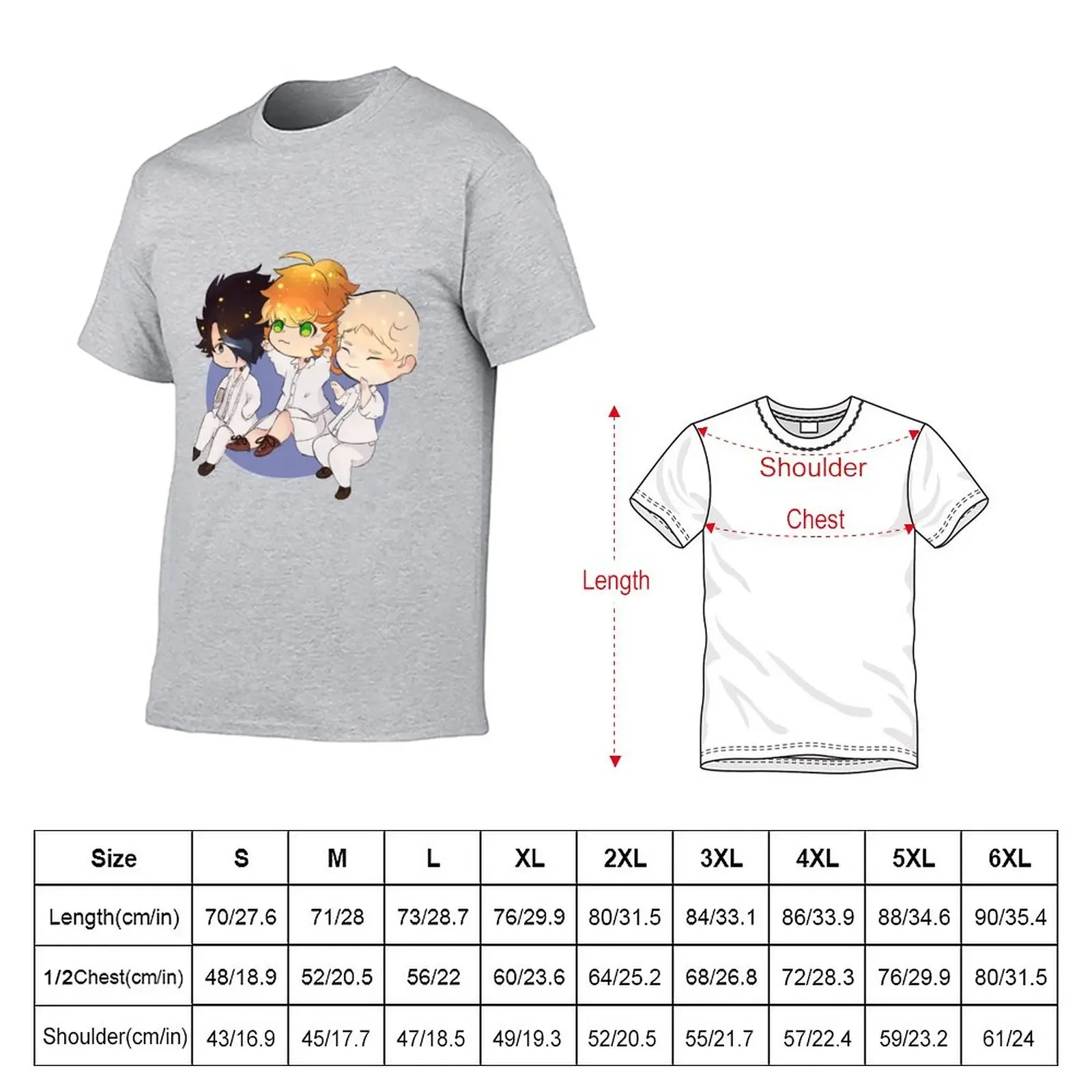 The Promised Neverland T-Shirt korean fashion funnys fruit of the loom mens t shirts