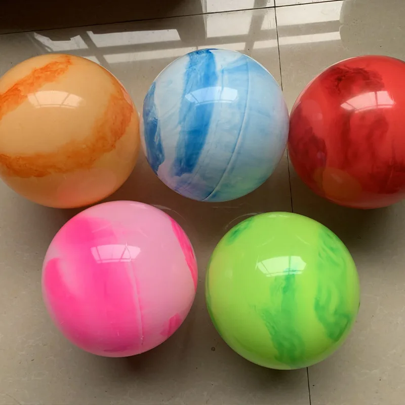 5PCS Marbleized Bouncy Balls 12Inch Inflatable Toys For Kids Party Carnival Park Beach Playground Backyard Indoor Outdoor Games