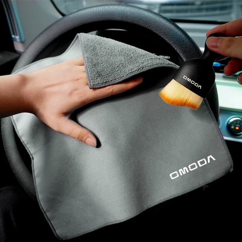 Ferramenta de Limpeza para Interior de Carro Chery Omoda C5 Crossover Omoda 5 FX, Toalhas de Microfibra, Escova de Limpeza, Acessórios Automotivos