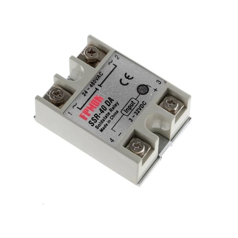 24V-380V SSR-40DA 40A 3-32V DC-AC Module New