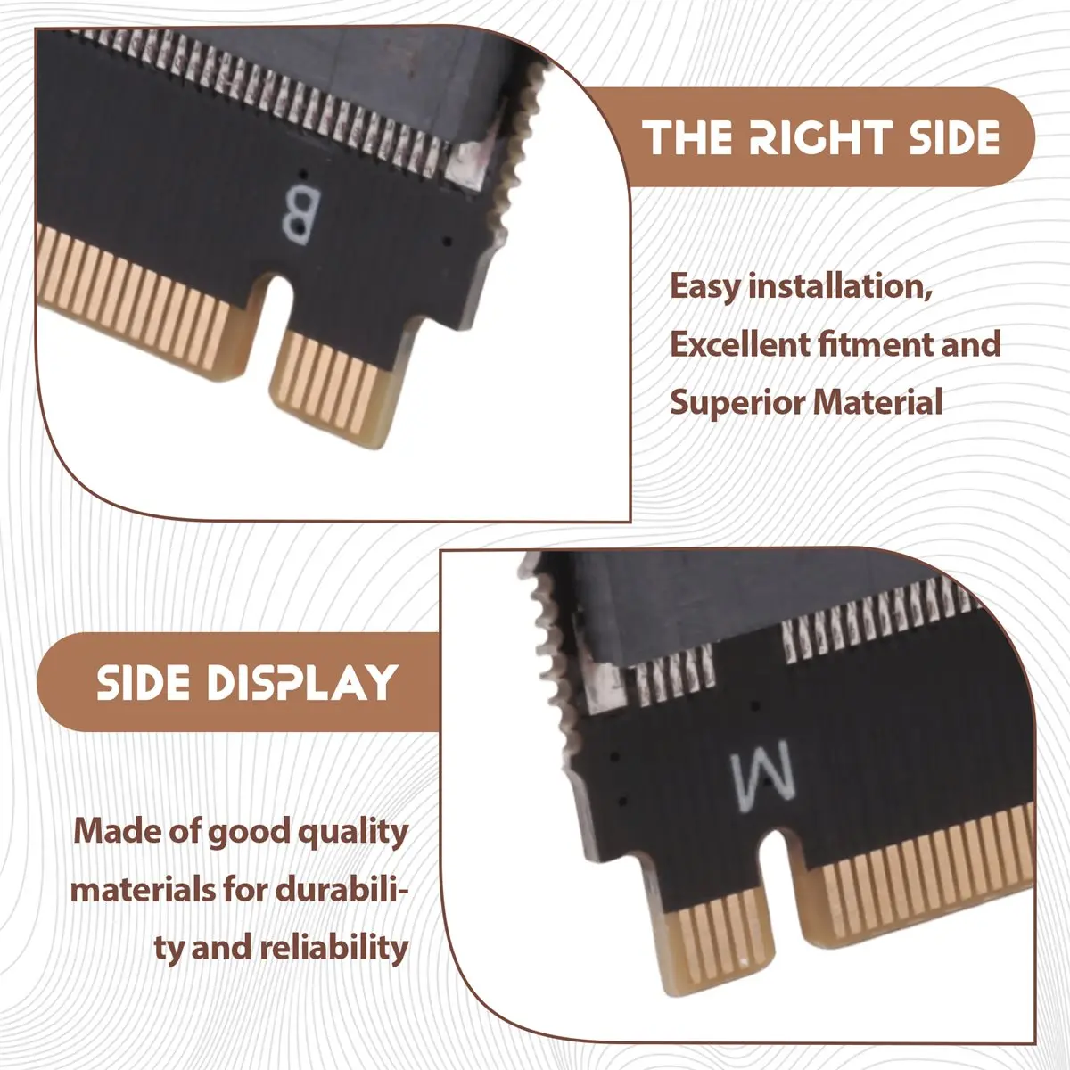 Cmpt And Acce Store Offer PC Accessories M.2 NVME M-Key B+M 2230 to 2242 Extension Adapter Brackets