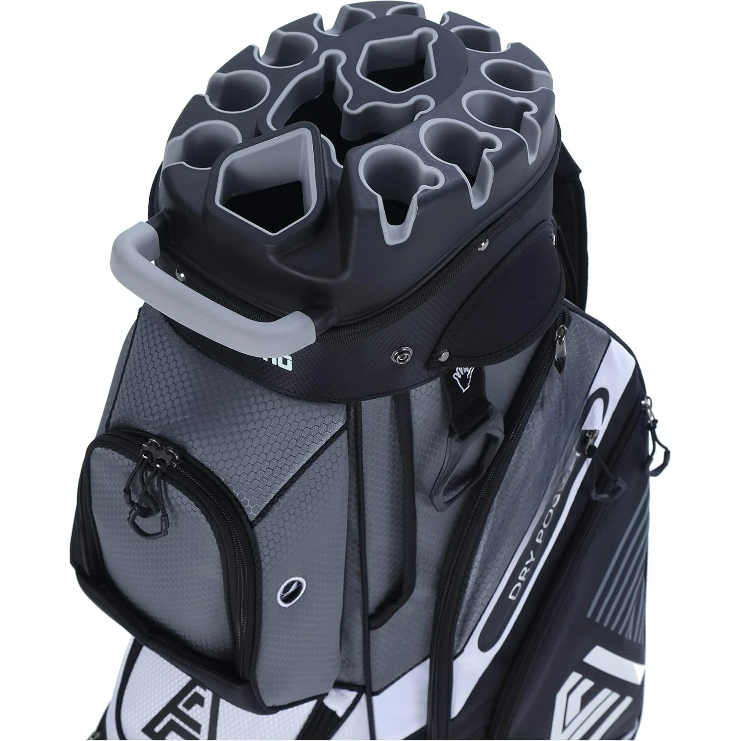 

T-Lock Golf Cart Bag with 14 Way Organizer Divider Top, Premium Cart Bag with Handles and Rain Cover for Men
