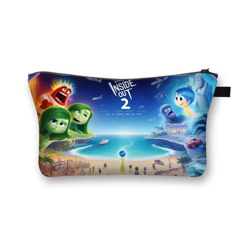 Disney Anime Inside Out 2 Trousse de maquillage pour filles, sac à main pour enfants, porte-monnaie, cadeau d'anniversaire, dessin animé, mini Kawaii