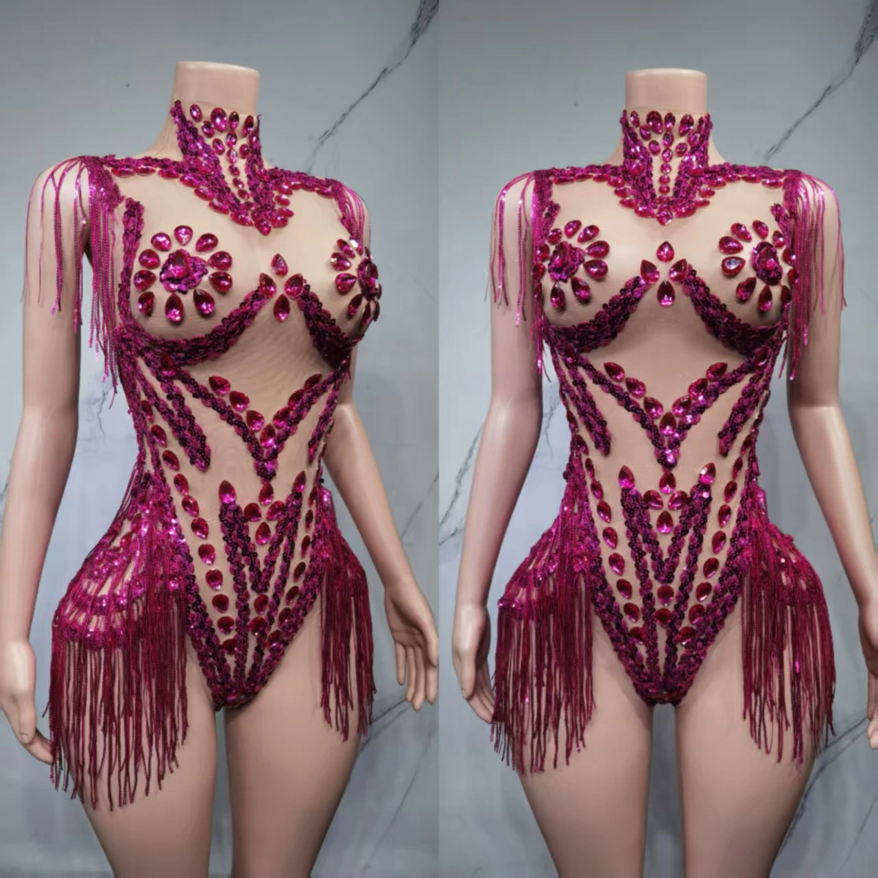 

Сексуальная сетка, прозрачная кристально-синяя облегающая одежда, певица, танцовщица, сценический костюм, праздничная вечеринка, выступление в ночном клубе