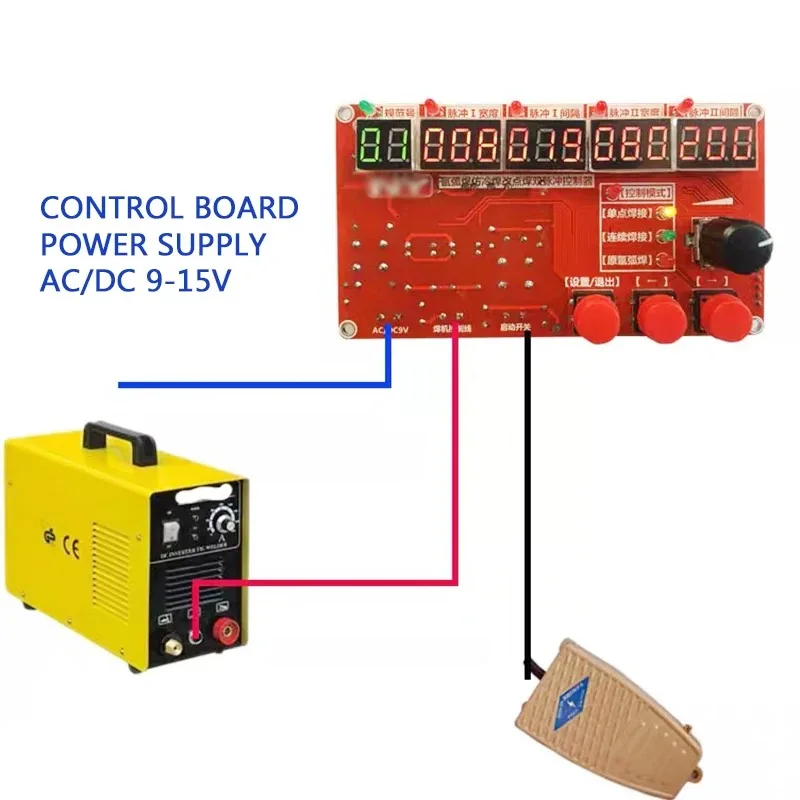 Ny-YHD02 Tig Welding To Spot Welding Machine Imitation Cold Welding Control Board Cold Pulse Time Controller