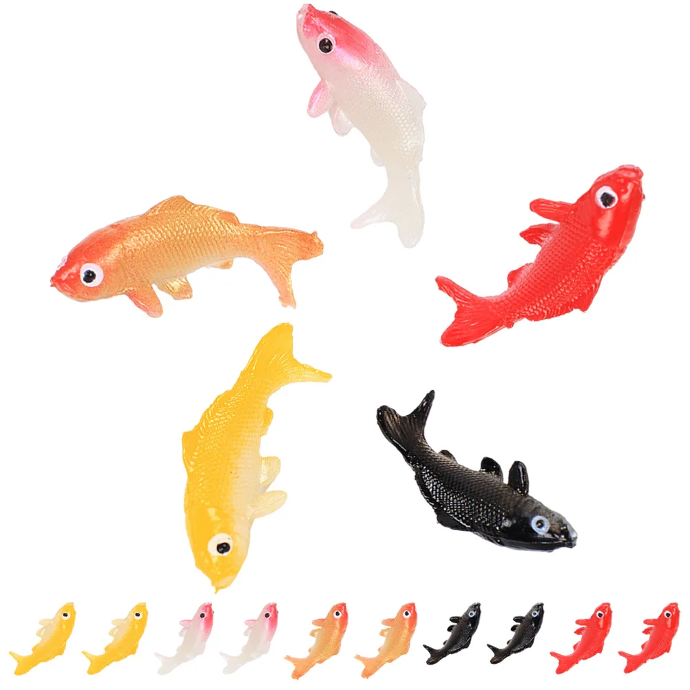 

15pcs Imitation Fancy Carp Artificial Aquarium Decor Fake Tank Decoration Realistic Small Compact Fish Figure Fish Tank