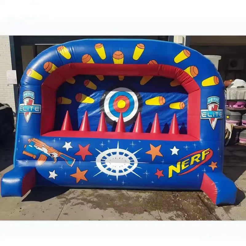 Inflatable Shooting Range Nerf Target Game Battle Zone Shootout Gallery Game Archery Range Floating Ball Shooting Archery Target