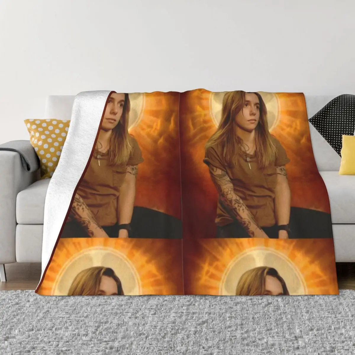 julien baker religion Throw Blanket Blankets For Sofas Flannel Fabric