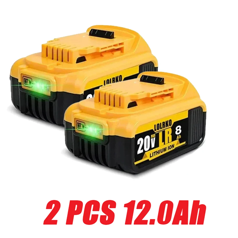 DCB200 20V Battery Compatible with dewalt power Tools 18V 12Ah rechargeable electric tool Lithium batteries 20V 18Volt 18v 12Ah