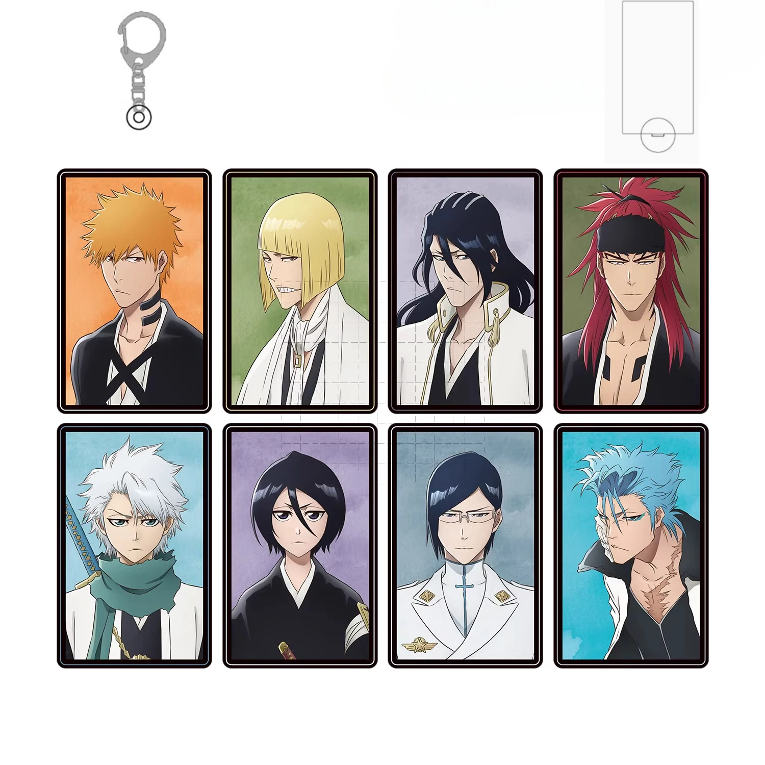 Game Kuchiki Byakuya Urahara Kisuke Kuchiki Rukia Kurosaki Ichigo Acrylic Stand Figure Doll Anime Keychain Cosplay Toy Gift