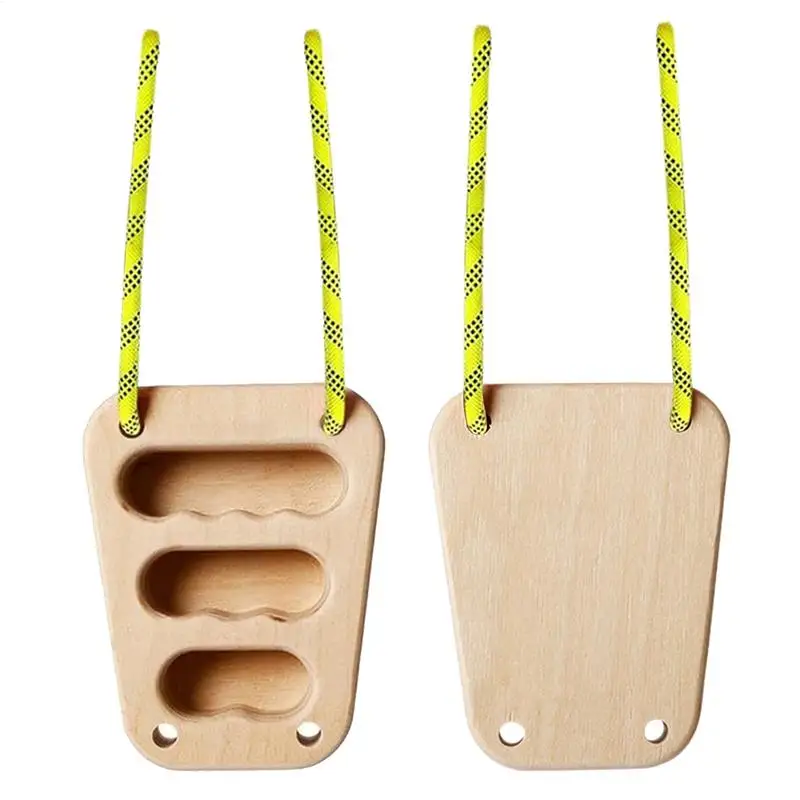

Climbing Board 2X Rock Climbing Holds Wooden Training Kit Finger Exerciser For Gym Fitness Outdoor Rehabilitation Home Women Men