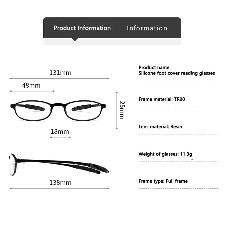 Computer Glasses Ultralight Tr90 Reading Glasses Vintage Hd Presbyopic Magnifier Non-Slip Rubber Leg Eyewear +1.0 +4.0