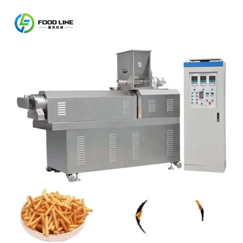 Customized Twin Screw Extruder Prices Corn Chips Food Making Puff Snack Machine