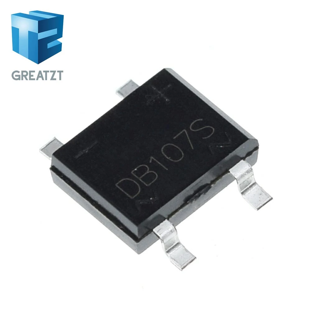 GREATZT 10/20/40PCS SMD DB107 DB107S 1A 1000V Single Phases Diode Rectifier Bridge image 5