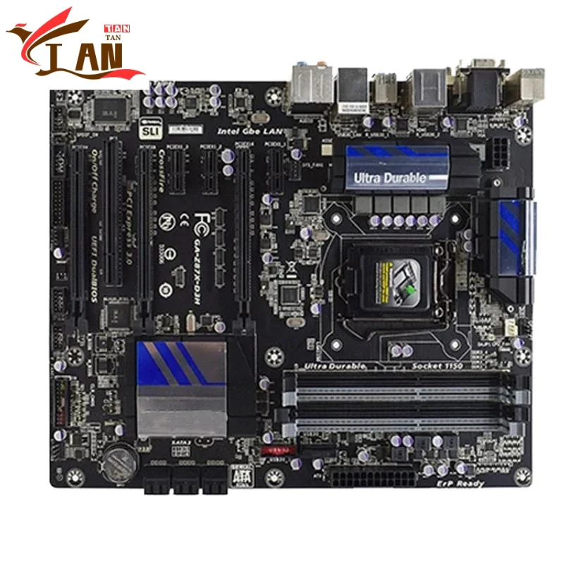 

For GA-Z87X-D3H Motherboard 32GB LGA 1150 DDR3 ATX Mainboard 100% Tested Fully Work Tan