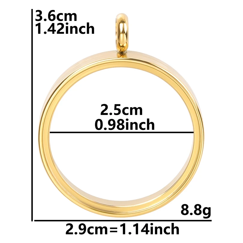 2PCS Rose Color Rainbow Charm Glass Medallions floating charms for living lockets Stainless Steel Pendants Craft Photo Jewelry image 2