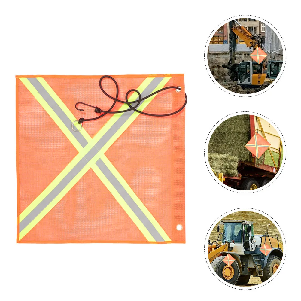 2pcs-safety-flags-reflective-mesh-warning-signal-for-trucks-trailers-cars-night-emergency-visibility-warning-flag