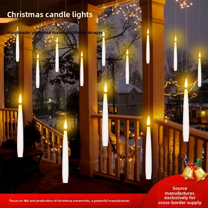 

LED Electronic Candle Light Charm Christmas Halloween Atmosphere Magic Wand Candle Charm