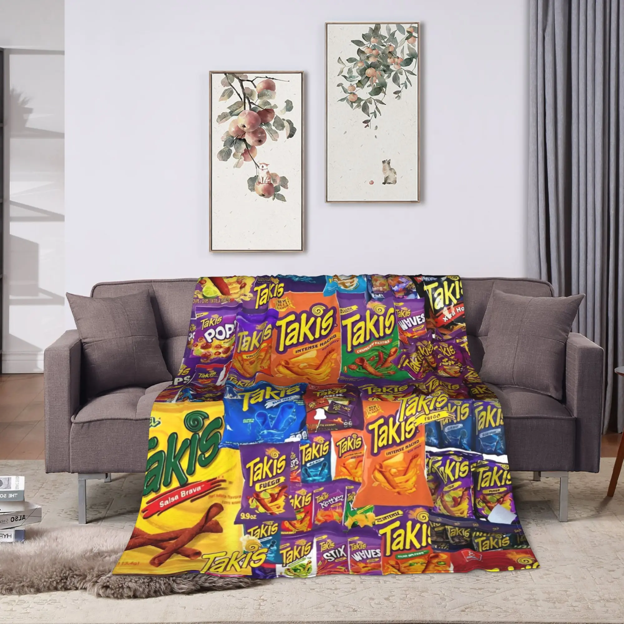 Takis Chili Chips Blanket Quality Super Soft  Bedding Throws Winter Camping Home Decor Comfortable Bedspread