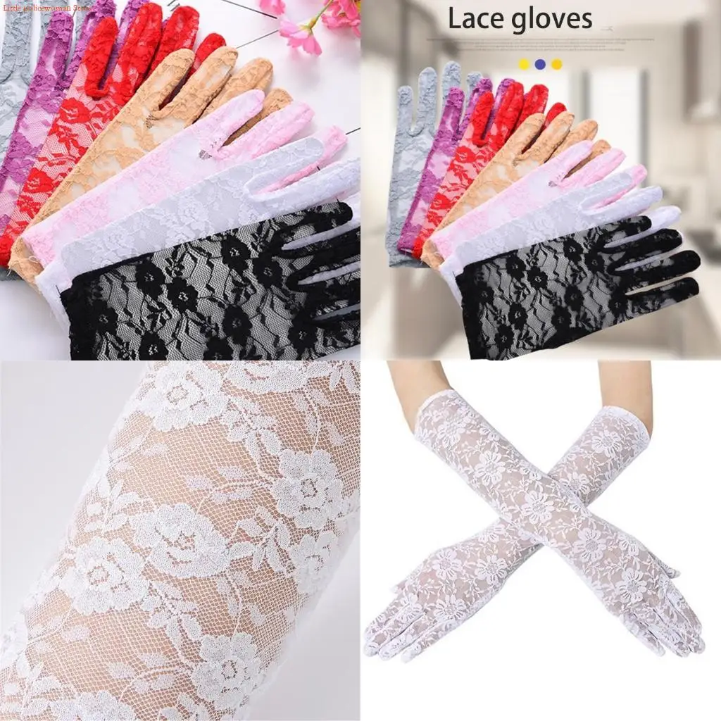 

F92D Длинные перчатки для женщин и девочек в тематическом костюме для выпускного вечера Тематическая вечеринка 1920-х годов