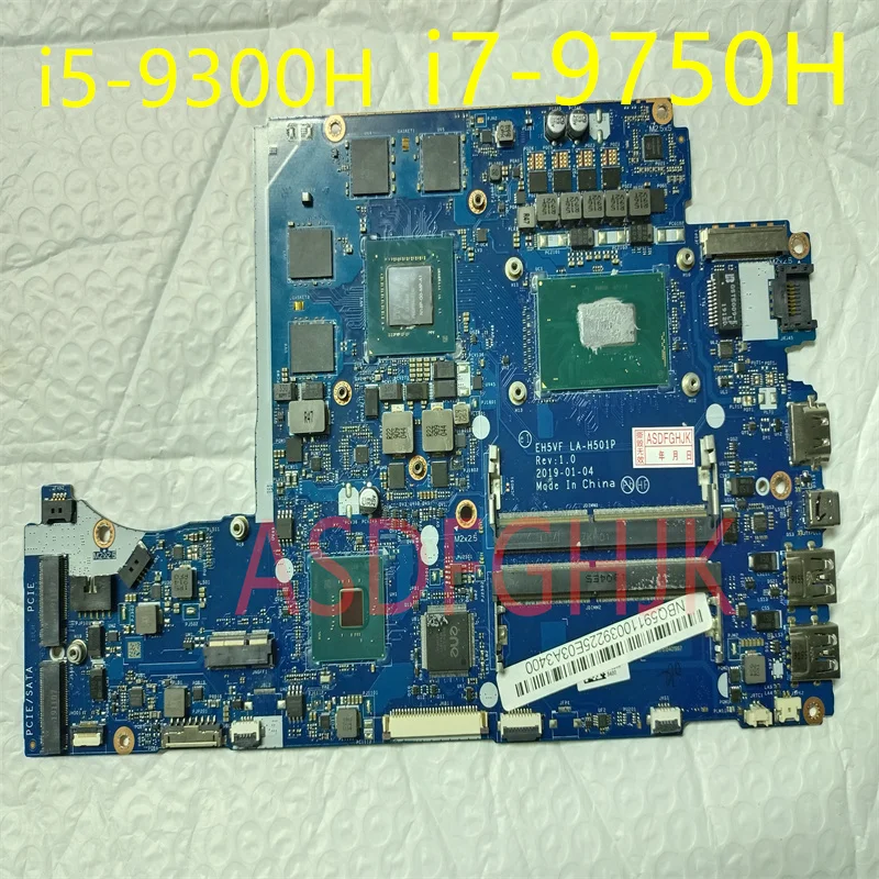 

Used EH5VF LA-H501P is applicable to Acer Nitro 5 AN515-54 AN715-51 notebook computer motherboard with i5 i7 CPU GTX970M 4G GPU