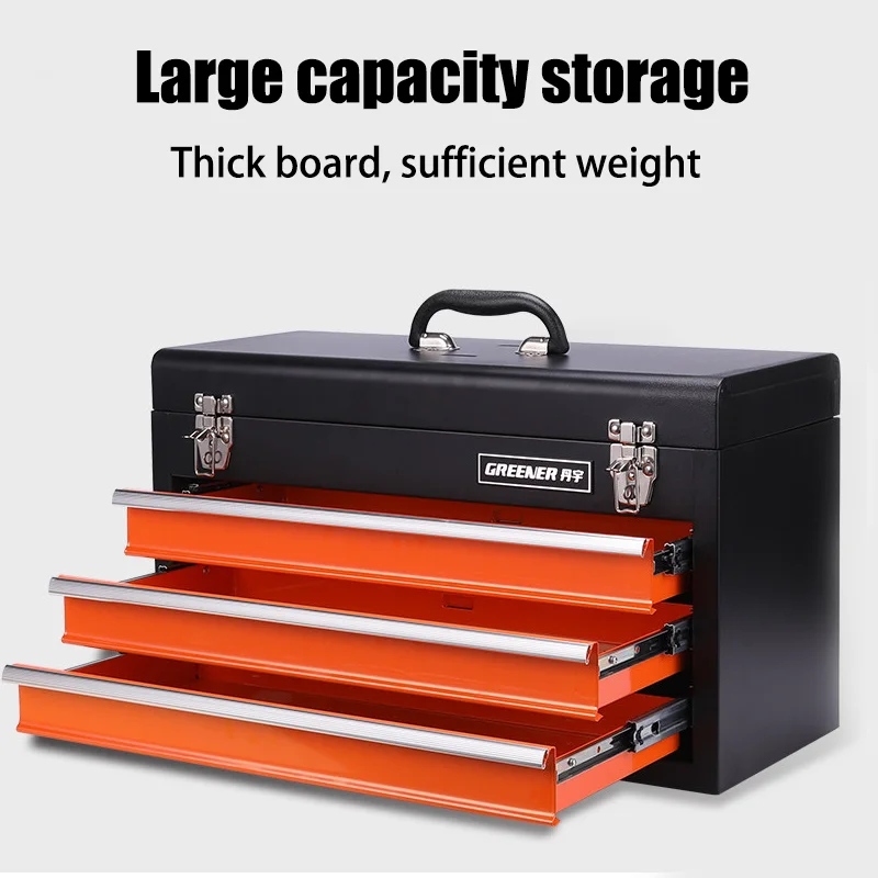 Car Tool storage Box Portable Multifunctional Suitcase Steel Screwdriver Wrench Hardware Maintenance Tool Storage Box