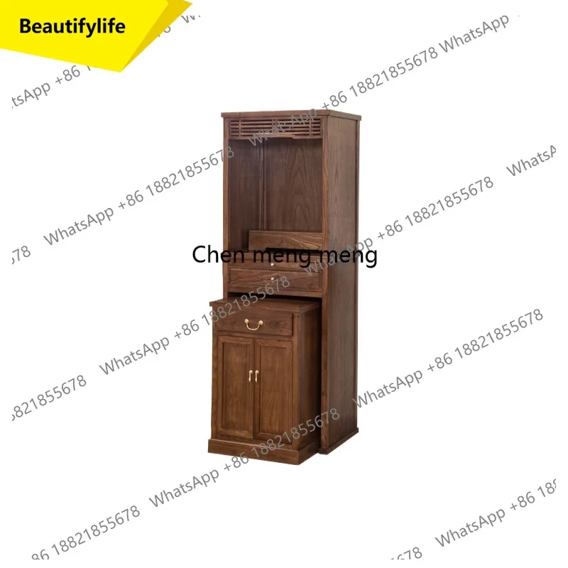 a55 Solid Wood Buddha Living Room Cabinets Household Modern Niche Standing Living Room Cabinets Buddhist Altar Furniture Armoire