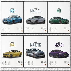 Luxury car German brand  M Series X Class Wall Art Canvas Painting Nordic Posters And Prints Wall Pictures For  Room Home Decor