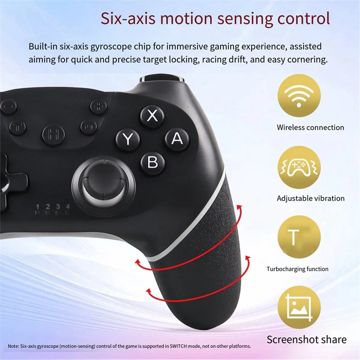 【MUST-HAVE LIST】 Wireless Controller for Switch/Switch 2 Gamepad Controle Compatible with PC with 6-/Turbo/Ergonomic Function