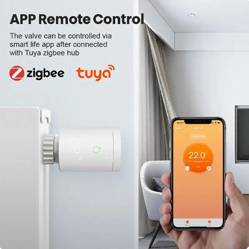 

Лидер продаж Tuya ZigBee3.0 TRV термостат термостатический клапан радиатора домашнее отопление регулятор температуры радиатора голосовое управление