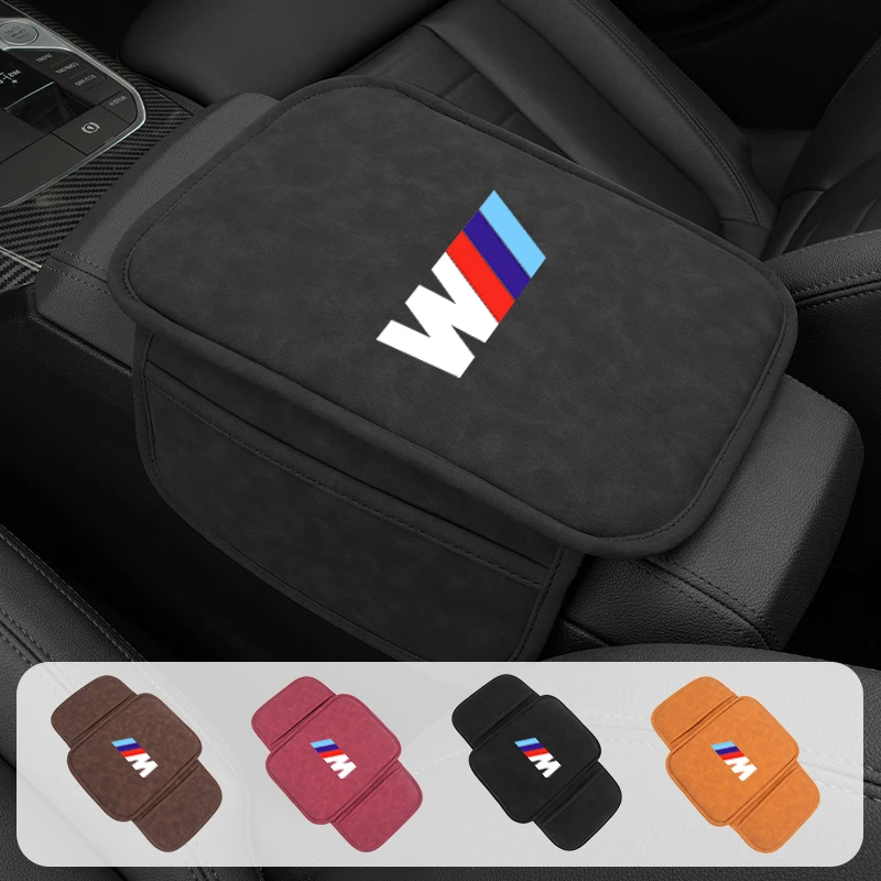 Car Central Armrest Cushion Box Mat Nonslip Protective Cover Pad For BMW M X2 X3 X4 X5 X6 X7 G20 G30 6GT F10 E39 F30 F20 E87 F31