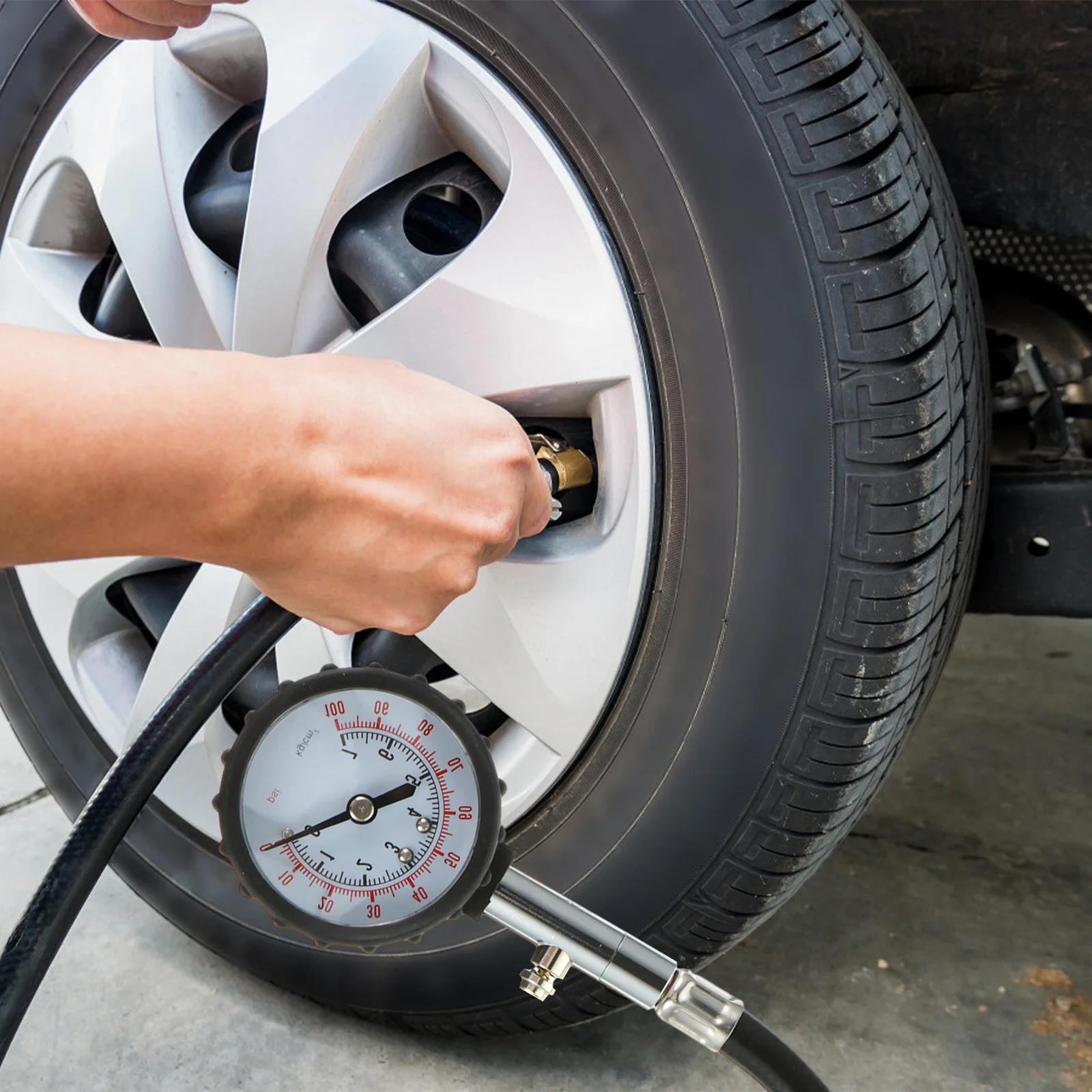 

Long Tube Tire Pressure Gauge High Accuracy Car Pressure Tester Inflator Meter Small Portable Tire Inflator Gauge