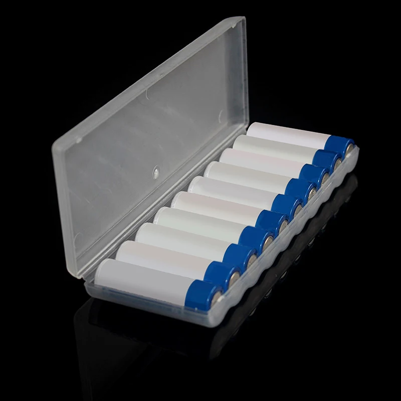 10 Slots Transparent Plastic Battery Storage Box Hard Container Holder Case For AAA/AA Battery Organizer Accessories