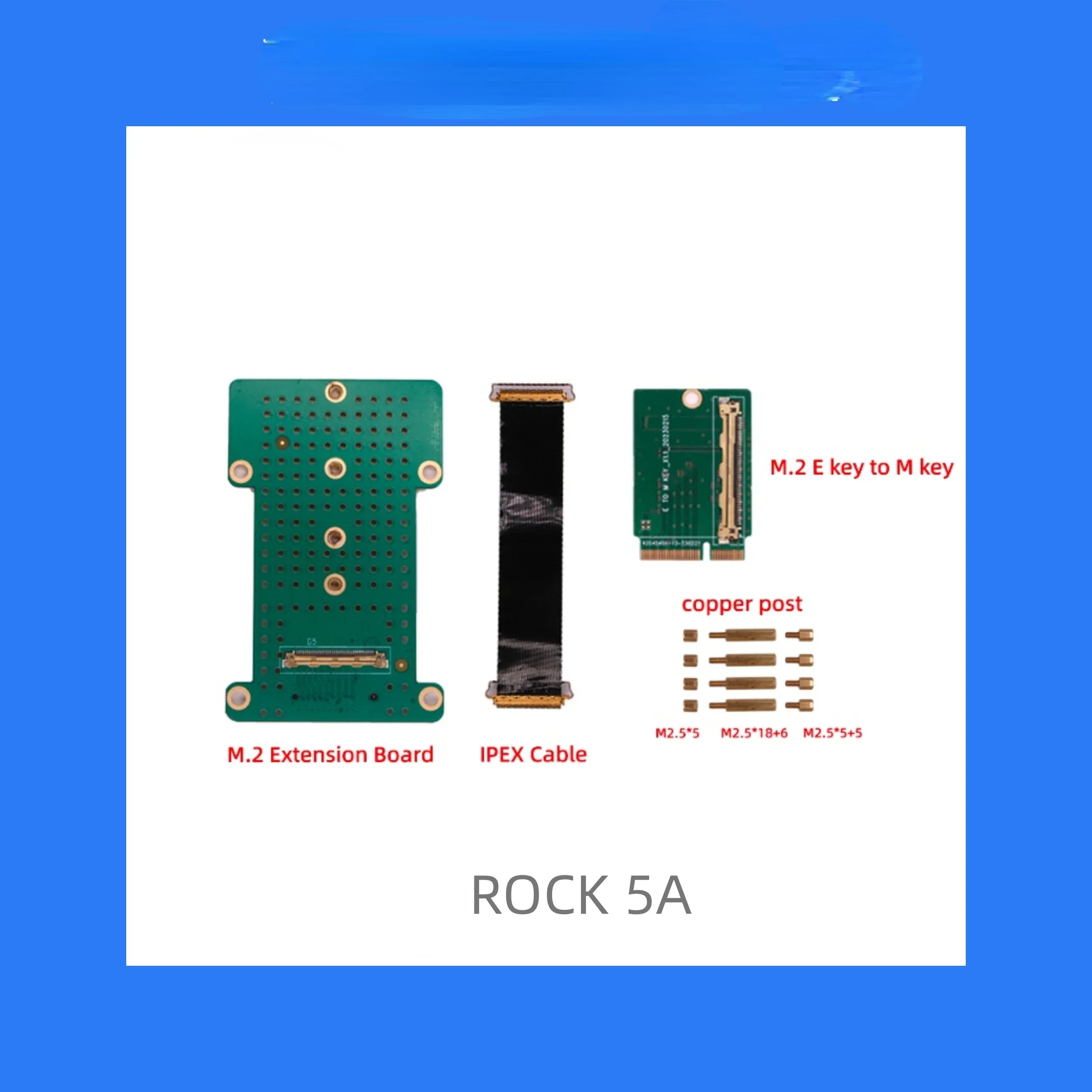 M.2 Extended Version Steering Board for Radxa ROCK 5A Development  Only