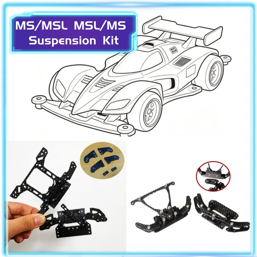 1SET Homemade MSL/MS Suspension Kit for RC 4WD Fishing Car Popular S2 Kit Assemble And Prepare Before Shipping